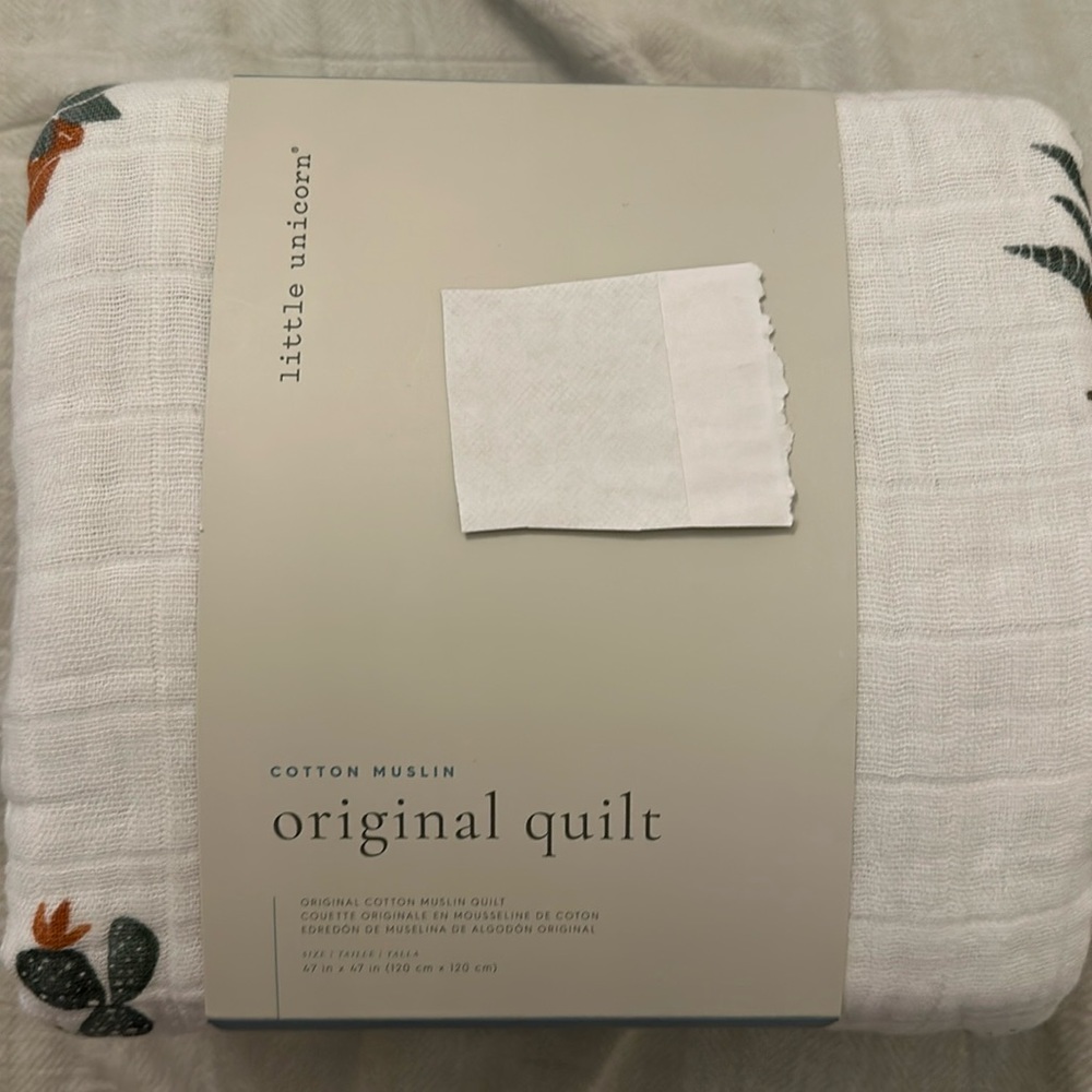 Cotton Muslin original quilt from little unicorn! Prickle Pots